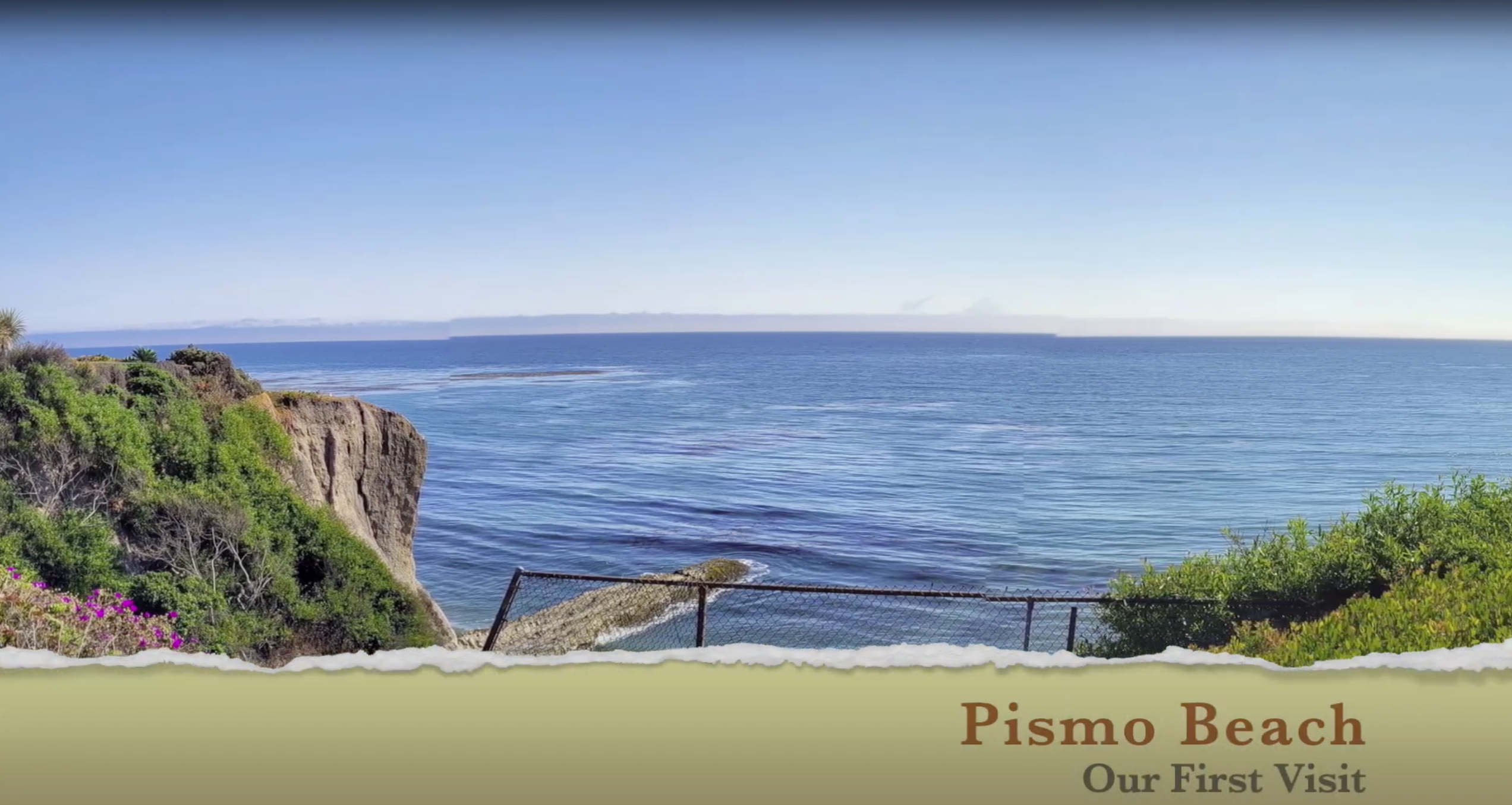 Youtube screen shot of First Pismo Visit